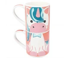 Cup&amp;You Dovanų rinkinys: 2 porcelianiniai puodeliai vaikams, 2 x 265 ml