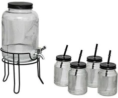 Secret De Gourmet Gėrimų dozatorius 4 l + 4 stiklinės 450 ml