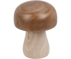 Home Styling Collection Medinė grybo figūrėlė, 15 cm