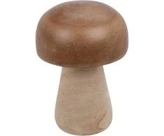 Home Styling Collection Medinė grybo figūrėlė, 20 cm