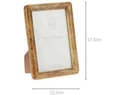 Home Styling Collection Medinis nuotraukų rėmelis, stovimas, pagamintas iš mango medienos, 23 x 2 x 28 cm