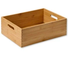 Kesper Medinė dėžutė su rankenomis, bambukinė