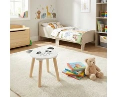 Home Styling Collection Medinė vaikiška taburetė SAFARI su gyvūnų motyvu, 28 cm
