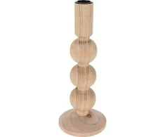 Home Styling Collection Medinė žvakidė, natūrali