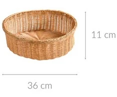 Duonos krepšelis, vaisių, apvalus Ø 36 cm, Kesper
