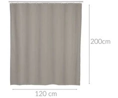 Dušo užuolaidos, PEVA, 120 x 200 cm, Allstar serija, smėlio spalvos