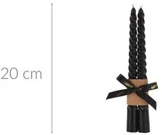 Home Styling Collection Dviejų kūginių žvakių rinkinys, VUKTA, 20 cm
