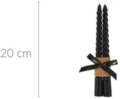 Home Styling Collection Dviejų kūginių žvakių rinkinys, VUKTA, 20 cm