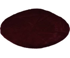 Home Styling Collection Apvalus svetainės kilimas iš minkšto dirbtinio kailio, Ø 80 cm