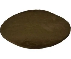 Home Styling Collection Apvalus svetainės kilimas iš minkšto dirbtinio kailio, Ø 80 cm