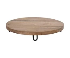 KOOPMAN Style Ekologinio stiliaus užkandžių lenta kiekvienai virtuvei, skersmuo 40 cm.