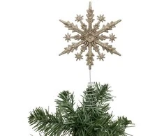 Atmosphera Eglutės antgalis, blizganti snaigė, 22 cm