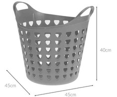 Storage Solutions Lankstus plastikinis skalbinių krepšys, 26 l