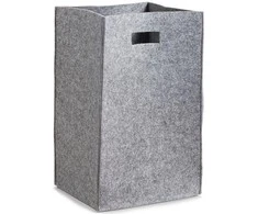 Felt laundry basket - color pilkas, 35 x 30 x 55 cm, ZELLER