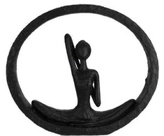 Home Styling Collection Figūrėlė joga, aukštis 19,5 cm