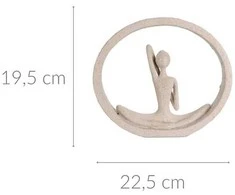 Home Styling Collection Figūrėlė joga, aukštis 19,5 cm