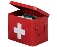 First Metalinis pirmosios pagalbos vaistinėlė, medicininė dėžutė, 22x16x16 cm, ZELLER