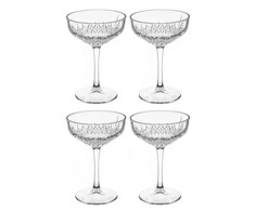 Secret De Gourmet Flat champagne glasses, 4 pieces, 250 ml