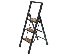 Folding ladder juodas, 3 degrees, WENKO