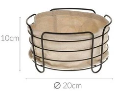 Secret De Gourmet Food Basket, Bread Basket, Diameter 20 cm, rusvai gelsvas