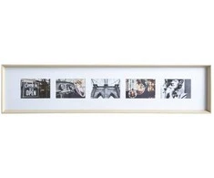 Atmosphera Frame 5 nuotraukų rėmelis AXEL, 22 x 97 cm, smėlio spalvos