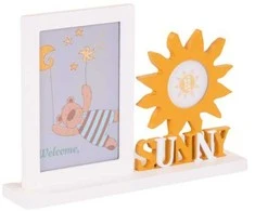 Nuotraukų rėmelis Home Styling Collection Frame Stovimas rėmas su dekoracija, 25,5 x 5 x 18,5 cm