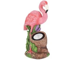 ProGarden Spotlight Sodo figūrėlė flamingas su prožektoriumi, 24 x 24 x 10,5 cm