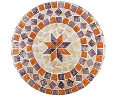 Maximex Garden tablecloth with elastic for round table, mosaic, Ø 85-105 cm