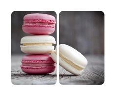 Stiklinės apsauginės plokštės MACARONS viryklei — 2 vnt., WENKO