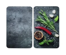 Maximex PIECES Stiklinės apsauginės plokštelės krosnelei ROSEMARY, 2 vnt