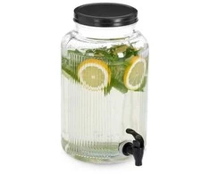 Zeller Stiklinis indas su čiaupu KITCHEN ESSENTIALS, 3900 ml