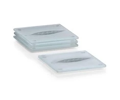 Zeller Glasuntersetzer-Set, 4-tlg.10x10