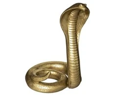 Atmosphera Dekoratyvinė polirezino figūrėlė COBRA, auksinė, 36 cm