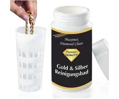 Maximex Diamond Clean aukso ir sidabro valymo vonelė 2 dalių, chemijos, įvairiaspalvė