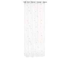 Atmosphera Window curtain, baltas with auksinis stars - 140 x 250 cm