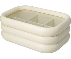 Home Styling Collection Arbatinukas su užapvalintais kraštais ir stikliniu dangteliu, 9 cm