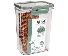 5five Simply Smart Hermetiškas PP NEO maisto indas su datos ekranu, 1300 ml