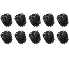Interchangeable heads for WENKO toilet brush, set of 10 pieces, Ø 8 cm