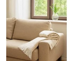 Home Styling Collection Žakardo antklodė su kutais MYK, 130 x 160 cm
