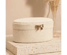 Home Styling Collection Papuošalų dėžutė su kaspinu, 12 x 6,5 x 10 cm