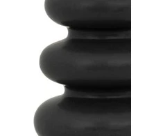Atmosphera Juoda keraminė vaza CLOTHILDE, aukštis 25 cm