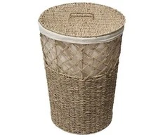 5five Simply Smart Jūros žolių skalbinių krepšelis, 38 cm, medvilninis įdėklas