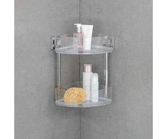 Kampinė lentyna vonios kambariui QUADRO, Vacuum-Loc, 2 lygių, WENKO