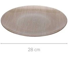 Home Styling Collection Karneolio plokščio stiklo plokštė, Ø 28 cm