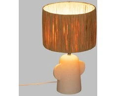 Atmosphera Keraminė stalinė lempa su atspalviu RAIA, 42 cm