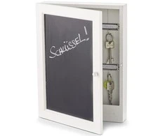 Spintelė raktams, rašymo lenta BLACKBOARD, 22x5x30 cm, ZELLER