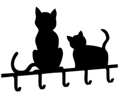 Maximex Raktų kabykla CATS – komplekte 5 kabliukai