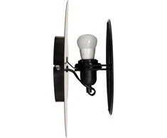 Atmosphera Lamp Juodas palėpės sieninis šviestuvas MYSTI, aukštis 30,5 cm