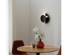 Atmosphera Lamp Juodas palėpės sieninis šviestuvas MYSTI, aukštis 30,5 cm