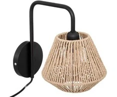 Atmosphera Sieninis šviestuvas su Jily austu gaubtu, metalinis, Ø 18 cm